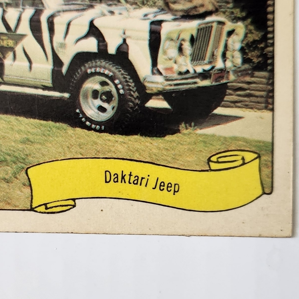 🦓 Vintage 1970 Fleer GEORGE BARRIS Kustom City Sticker - DAKTARI JEEP 🦁 - Picture 10 of 10